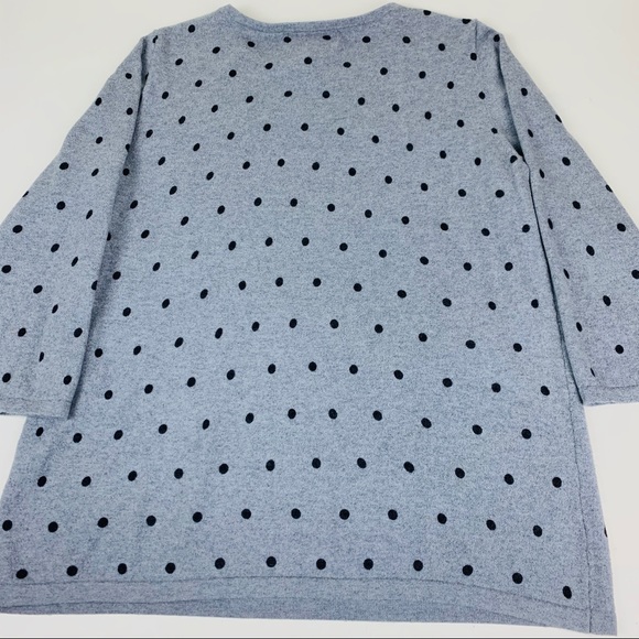 Karen Scott Gray BlouseSweater. LongSleeves.Medium - Picture 5 of 5